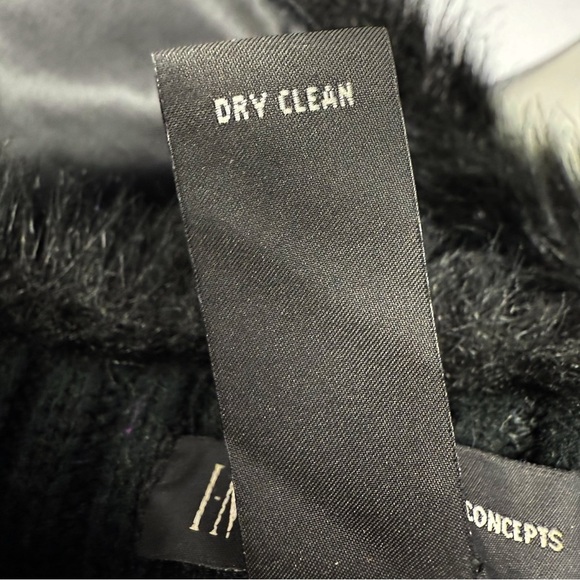 NC International Concepts Black Faux Fur Sweater Vest S/M - Picture 14 of 15